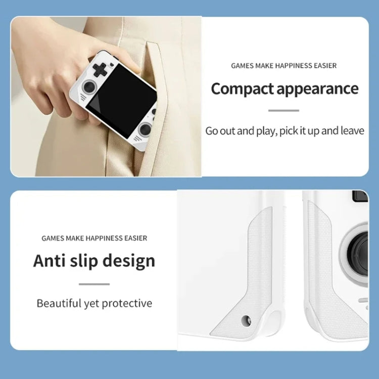 POWKIDDY RGB30  4 Inch IPS Screen Handheld Game Console Built In WIFI＋Bluetooth 16GB+128GB(Black)