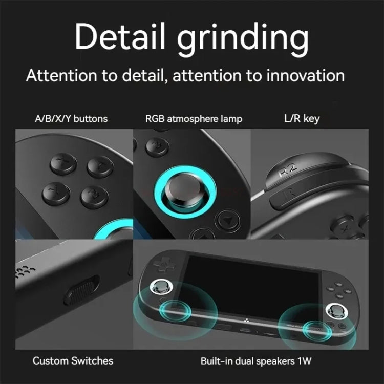 Trimui Smart Pro 4.96 Inch IPS Screen Handheld Game Console Open Source Linux System 128G(White)