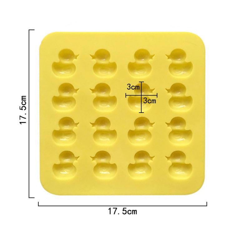 Cute Yellow Duck Silicone Chocolate Mould Fire Lacquer Wax Mold, Yellow Duck