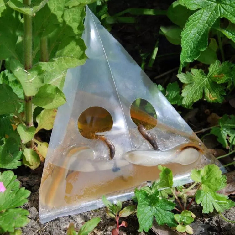 20pcs /Pack Snail Slug Trap Bag Garden Vegetable Plot Trap Transparent Plastic Bag