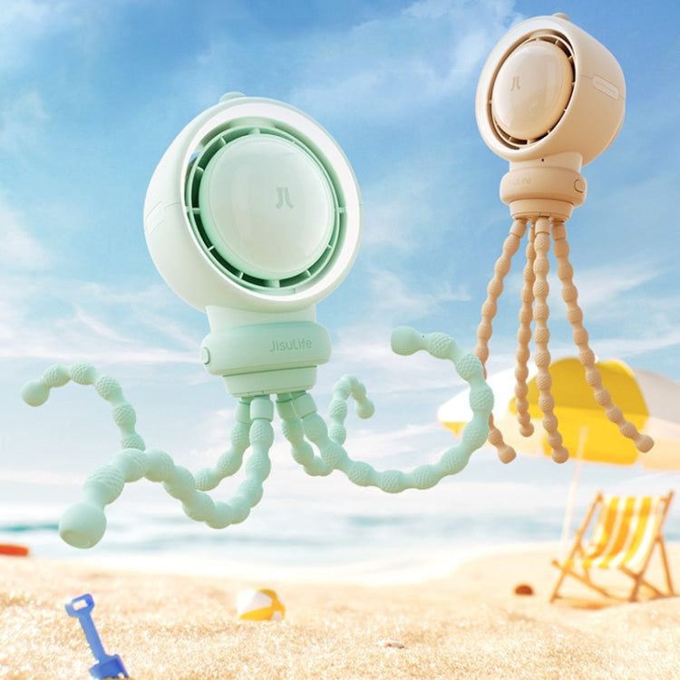 JisuLife Stroller Fan Life2S High Speed Energy Saving Stroller Mini Fan Octopus Bladeless Swingable Head Air Purifying Fan, Life2S