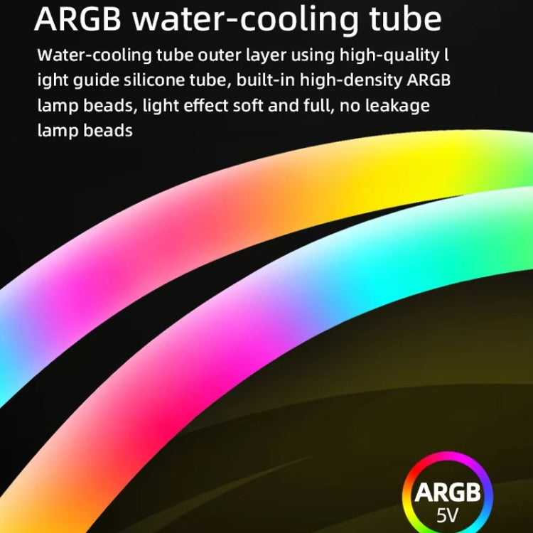 COOLMOON AS360 Magic Diamond Edition Computer Cooler ARGB Water Cooling Light Integrated CPU Radiator, AS360