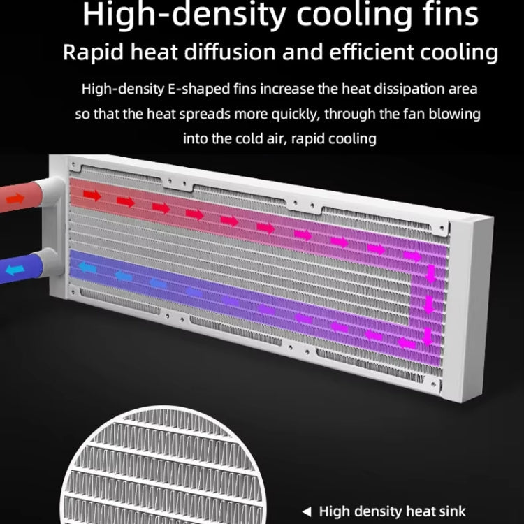 COOLMOON AS360 Magic Diamond Edition Computer Cooler ARGB Water Cooling Light Integrated CPU Radiator, AS360