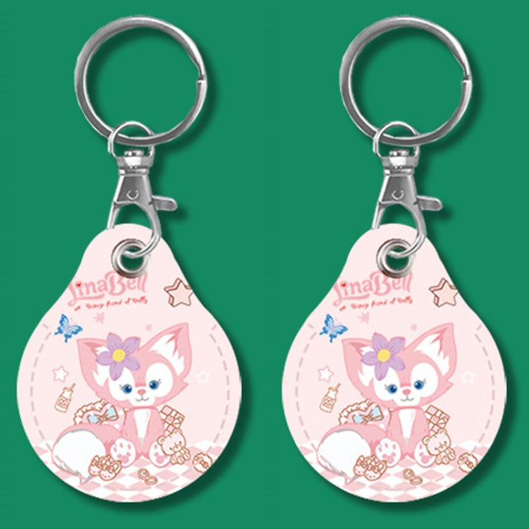 2pcs Cute Sensor Access Door Card Cover Keychain Elevator Water Drops Round Key Holder, Crocodile Bara, Lina Belle, Congratulations, Bow Tie Bear, English Winnie the Pooh, English Lotso, Melody, Cute Cinnamoroll, White Mickey Head, Muffled Pooh Bear...