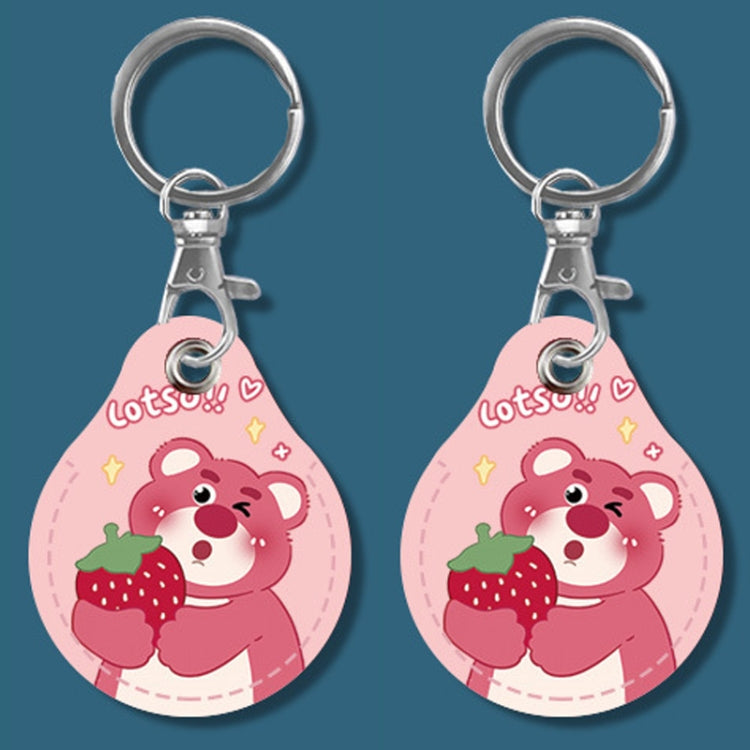 2pcs Cute Sensor Access Door Card Cover Keychain Elevator Water Drops Round Key Holder, Crocodile Bara, Lina Belle, Congratulations, Bow Tie Bear, English Winnie the Pooh, English Lotso, Melody, Cute Cinnamoroll, White Mickey Head, Muffled Pooh Bear...
