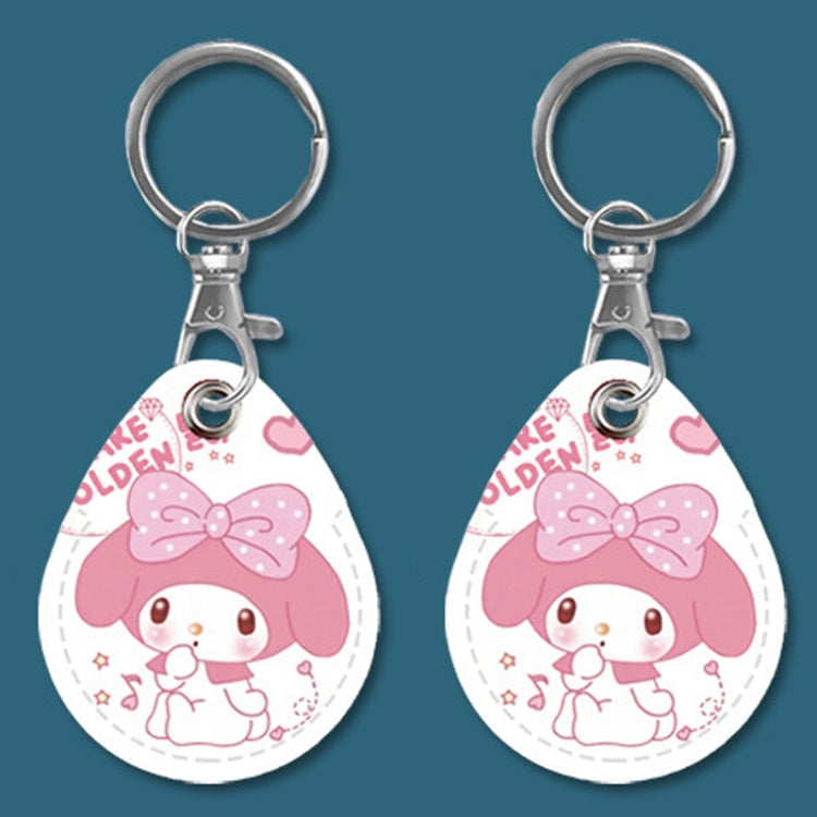 2pcs Cute Sensor Access Door Card Cover Keychain Elevator Water Drops Round Key Holder, Crocodile Bara, Lina Belle, Congratulations, Bow Tie Bear, English Winnie the Pooh, English Lotso, Melody, Cute Cinnamoroll, White Mickey Head, Muffled Pooh Bear...