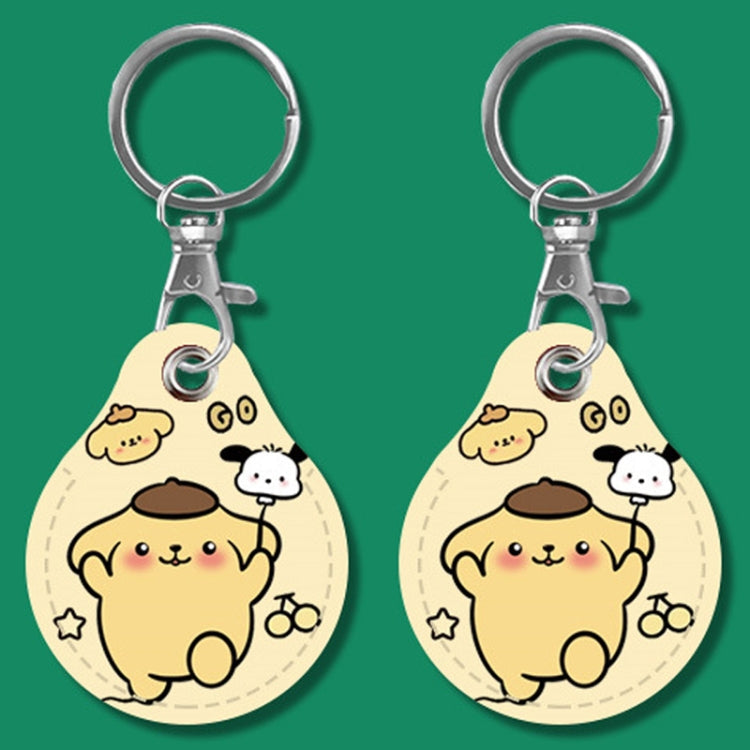 2pcs Cute Sensor Access Door Card Cover Keychain Elevator Water Drops Round Key Holder, Crocodile Bara, Lina Belle, Congratulations, Bow Tie Bear, English Winnie the Pooh, English Lotso, Melody, Cute Cinnamoroll, White Mickey Head, Muffled Pooh Bear...
