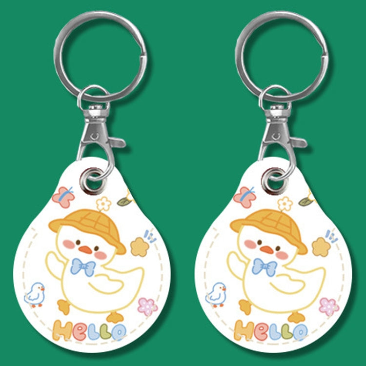 2pcs Cute Sensor Access Door Card Cover Keychain Elevator Water Drops Round Key Holder, Crocodile Bara, Lina Belle, Congratulations, Bow Tie Bear, English Winnie the Pooh, English Lotso, Melody, Cute Cinnamoroll, White Mickey Head, Muffled Pooh Bear...