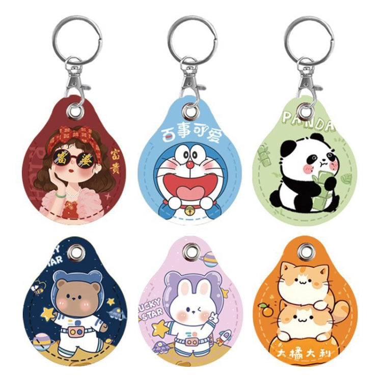 2pcs Cute Sensor Access Door Card Cover Keychain Elevator Water Drops Round Key Holder, Crocodile Bara, Lina Belle, Congratulations, Bow Tie Bear, English Winnie the Pooh, English Lotso, Melody, Cute Cinnamoroll, White Mickey Head, Muffled Pooh Bear...