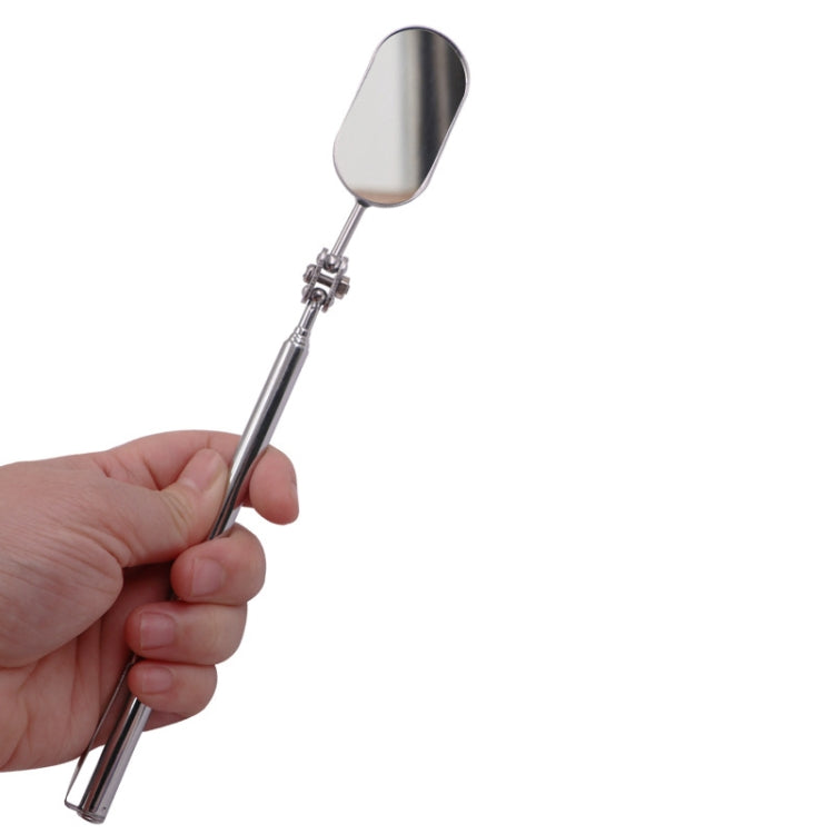 Car Universal Folding Telescopic Inspection Mirror Underbody Inspection Endoscope, Oval