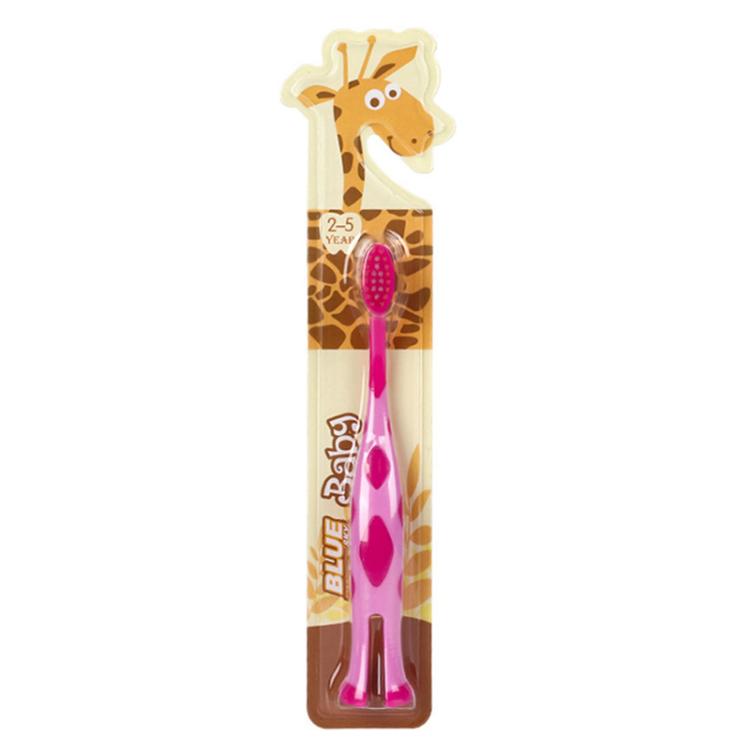 RAOYI Giraffe Fine Soft Bristle Children Toothbrush Baby Cartoon Small Toothbrush, Color Random Delivery