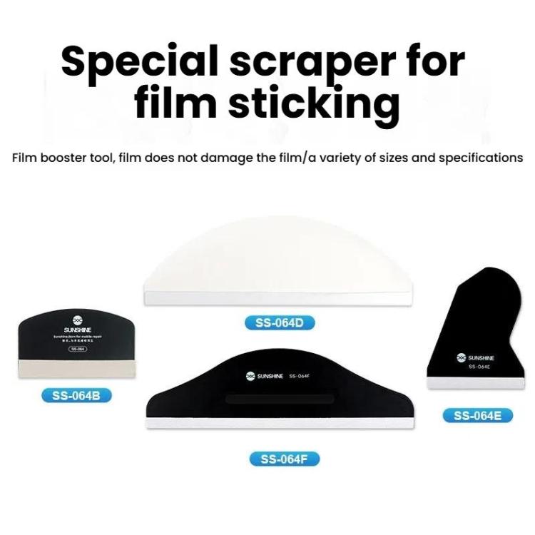 Mobile Phone Tablet PCs Protective Film Scraper Hydrogel Film Screen Scraper Card, SUNSHINE SS-064B, SUNSHINE SS-064D, SUNSHINE SS-064E, SUNSHINE SS-064F