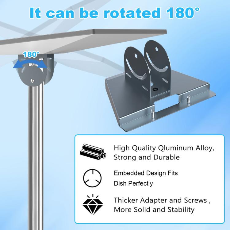 For Starlink V4 / Gen 3 Outdoor Bracket With Ground Plug Adapter, S2041