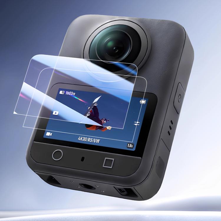 For DJI Osmo 360 Action Camera 2pcs /Pack Tempered Glass Screen Protector HD Anti-Scratch Lens Film, Screen Protector