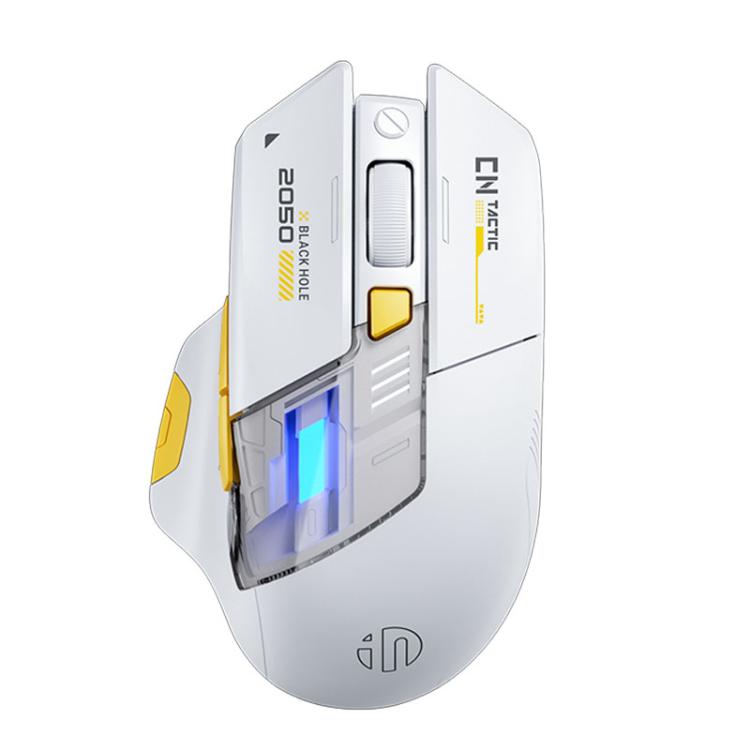 Inphic Bluetooth Wireless Mouse Office & Gaming LED Charging Mice, Dual Mode White, Tri-Mode Black, Tri-Mode White
