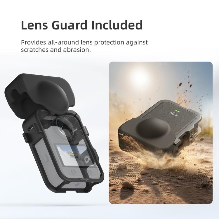 For DJI Osmo 360 aMagisn Expansion Cage Plastic Frame with Lens Cap