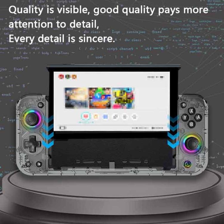 For Nintendo Switch 6-Axis Motion Sensor Controller Direct-Insert Hall Effect Joysticks With RGB Lighting