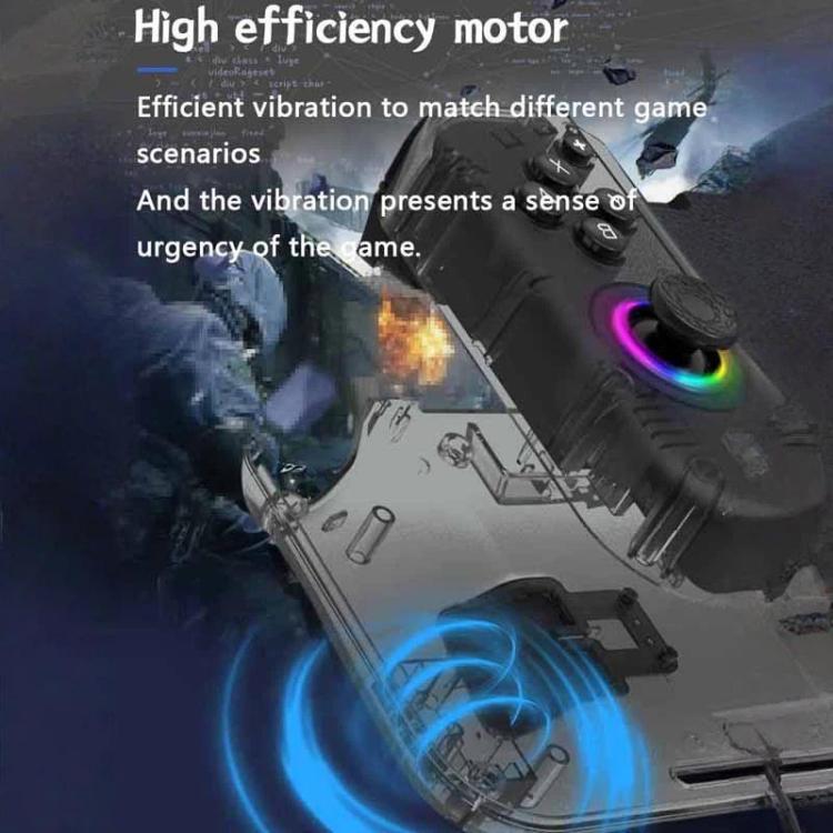 For Nintendo Switch 6-Axis Motion Sensor Controller Direct-Insert Hall Effect Joysticks With RGB Lighting