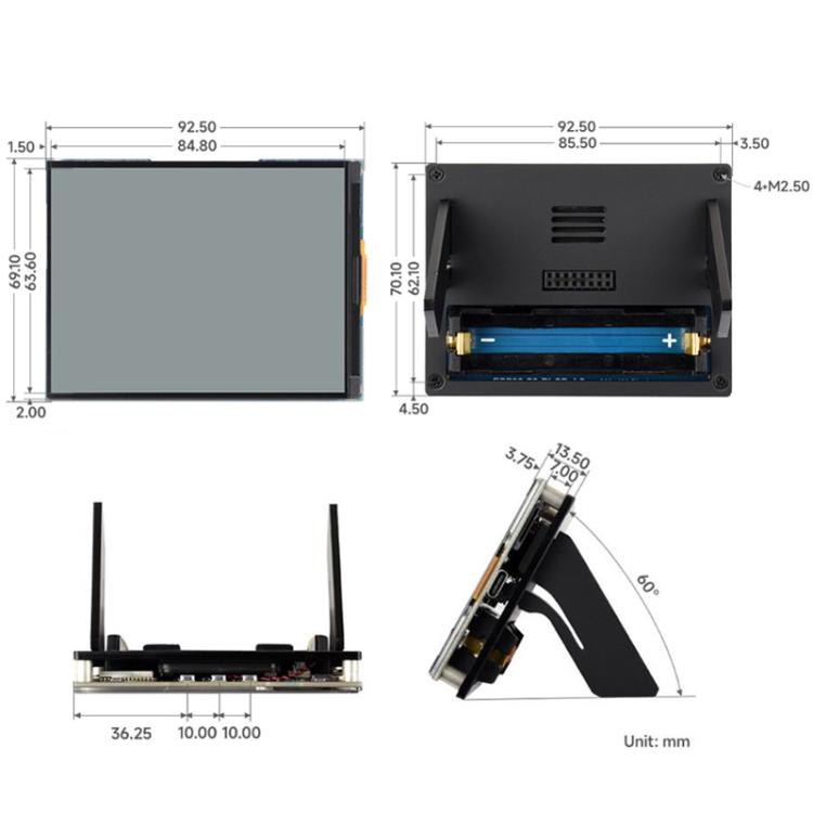 ESP32-S3 4.2 Inch RLCD Full Reflective Display Development Board Supports Wi-Fi & BLE Dual-Mode Communication Without Battery, 33507