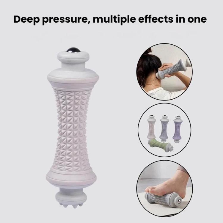 Multifunctional Massage Roller Arch Trainer Yoga Muscle Relaxation Plantar Fascia Roller Foot Massager, Pink Magnetic Bead, Green Magnetic Bead, Gray Magnetic Bead, Purple Magnetic Bead, Pink Stainless Steel Bead, Green Stainless Steel Bead...