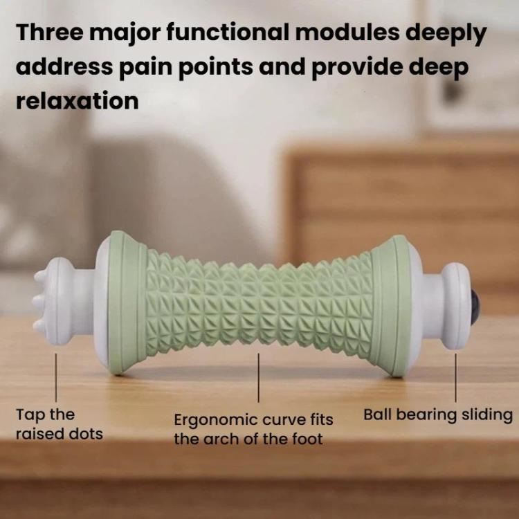 Multifunctional Massage Roller Arch Trainer Yoga Muscle Relaxation Plantar Fascia Roller Foot Massager, Pink Magnetic Bead, Green Magnetic Bead, Gray Magnetic Bead, Purple Magnetic Bead, Pink Stainless Steel Bead, Green Stainless Steel Bead...