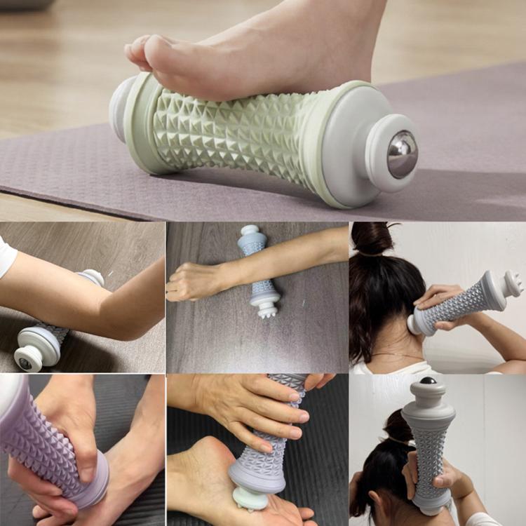 Multifunctional Massage Roller Arch Trainer Yoga Muscle Relaxation Plantar Fascia Roller Foot Massager, Pink Magnetic Bead, Green Magnetic Bead, Gray Magnetic Bead, Purple Magnetic Bead, Pink Stainless Steel Bead, Green Stainless Steel Bead...
