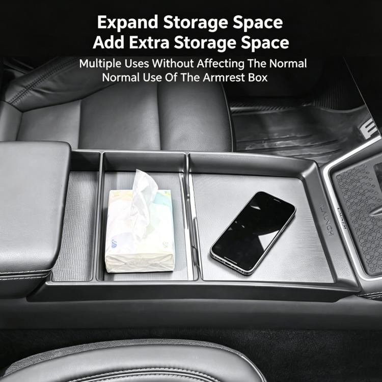 For Tesla Model Y / 3 / YL Center Console Storage Box Panel Frame
