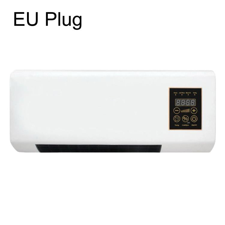 Wall-Mounted Cooling & Heating Fan Heater – 2-Way Installation, Digital Control, Multiple Plug Options