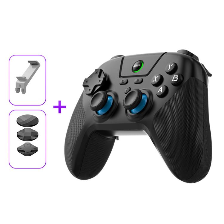 BSP G3 Tri-Mode Game Controller With Carbon Joysticks Macro Keys For PC / Switch / PS4 / iOS & Android, With Stand White, With Stand Black, With Stand Pink, With Stand Purple, With Receiver White, With Receiver Black, With Receiver Pink                ...