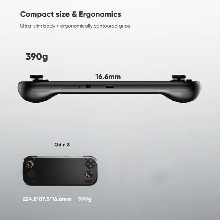 AYN ODIN3 Handheld Gaming Console – 6″ AMOLED 120Hz, Snapdragon 8 Elite, 12GB/16GB