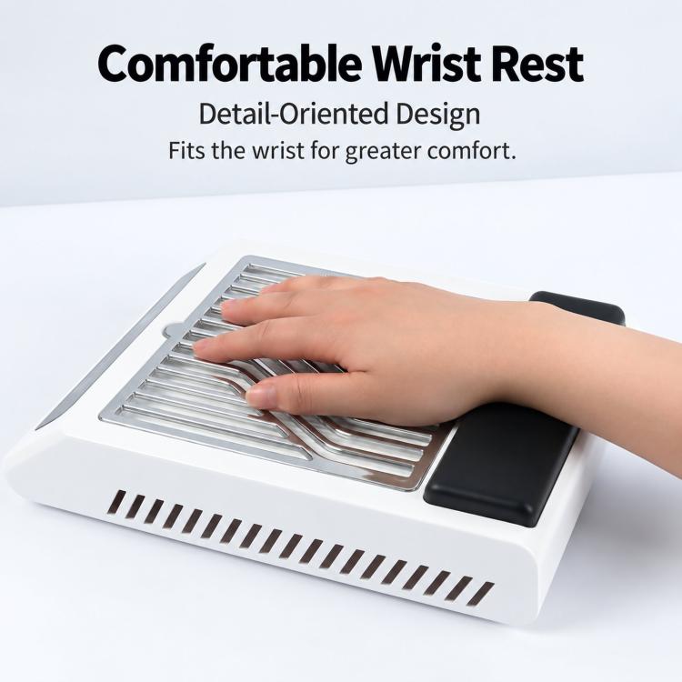 Q3 100W Adjustable Speed Digital Display Nail Dust Collector With Filter Screen, US Plug, EU Plug