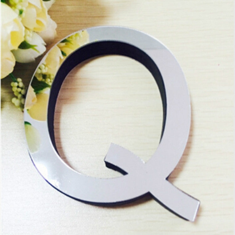 2 PCS Home Decoration Creative Personality English Letters Acrylic Mirror 3D DIY Wall Stickers