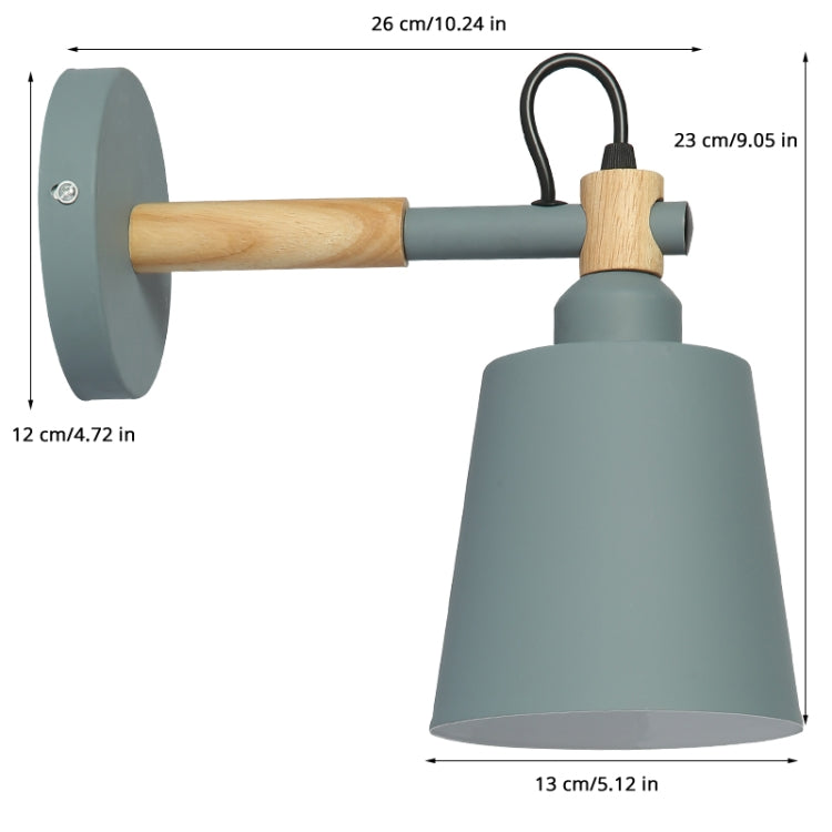 Staircase Aisle Bedside Bedroom Wall Lamp Creative Simple Background Restaurant Oblique Barrel Light, AC 220V, White, Black, Green, Pink, Blue