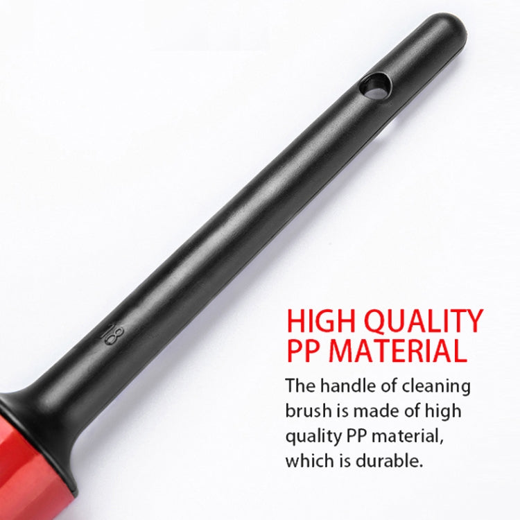 5 Pcs Car Detailing Brush Cleaning Natural Boar Hair Brushes Auto Detail Tools Products Wheels Dashboard, 5 in 1 White, 5 in 1 Random Color Delivery, 5 in 1 Black