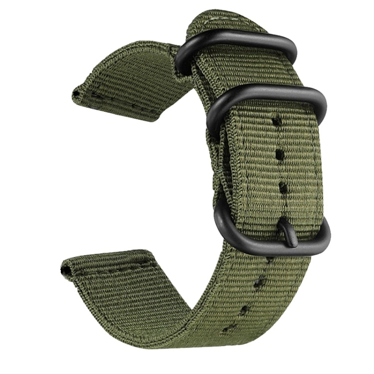 Washable Nylon Canvas Watchband, 22mm, 24mm
