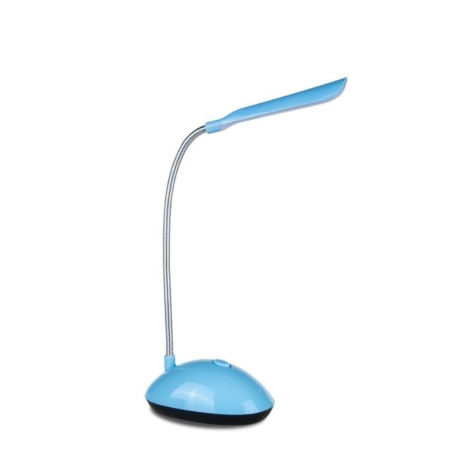 2 PCS Flexible Adjustable Portable Bedroom Reading Desk Lamp LED Night Light for Children, White, Pink, Blue, Green