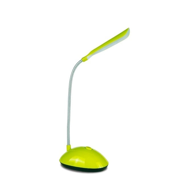 2 PCS Flexible Adjustable Portable Bedroom Reading Desk Lamp LED Night Light for Children, White, Pink, Blue, Green