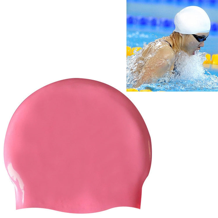 Glossy Seamless Pure Silicone High Elasticity Professional Swimming Cap, Glossy Seamless (Blue), Glossy Seamless (White), Glossy Seamless (Red), Glossy Seamless (Purple), Glossy Seamless (Yellow)