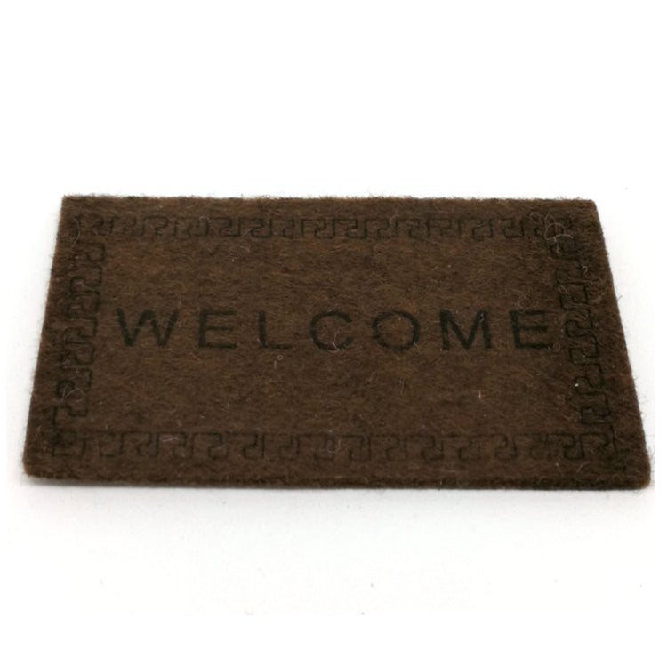 Handmade Simulation Doll House Accessories Welcome Pad Floor Mat Model