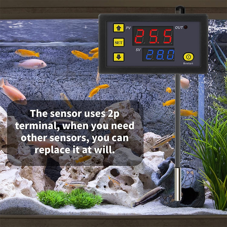 High-precision Microcomputer Intelligent Digital Display Switch Thermostat, 12V Power Supply