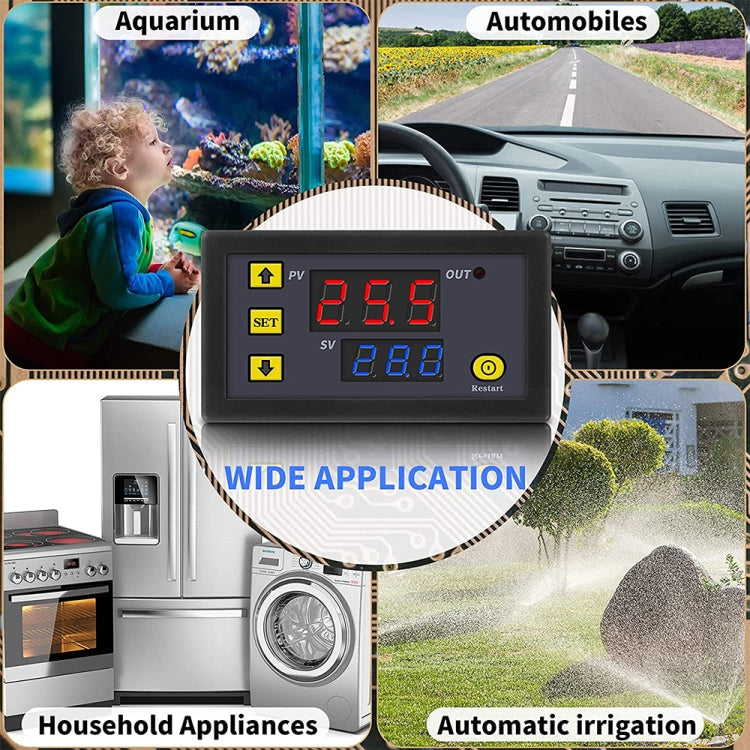 High-precision Microcomputer Intelligent Digital Display Switch Thermostat, 12V Power Supply