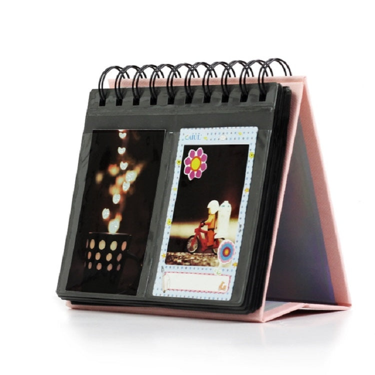 Calendar Style Desktop Standing Brand Name Folder Mini Desk 3 inch 68 Photos Album Book