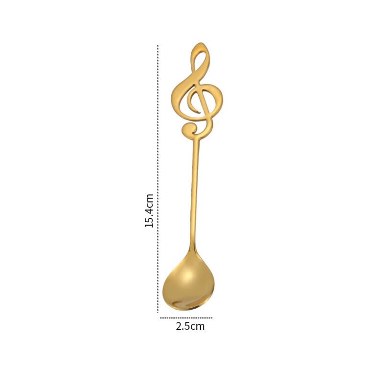 Creative Musical Note Spoon Coffee Stirring Scoop Stainless Steel Titanium Music Bar Spoon Gift Spoon