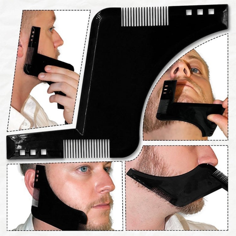 Double-sided Beard Comb Molding Template Tool Beard Shaping Styling Tool With Inbuilt Comb