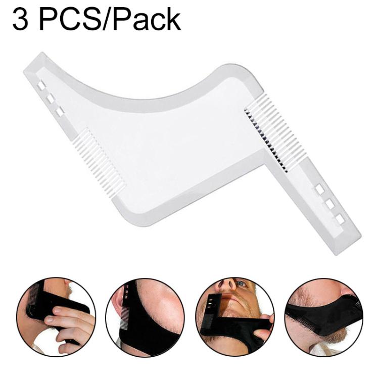 Double-sided Beard Comb Molding Template Tool Beard Shaping Styling Tool With Inbuilt Comb
