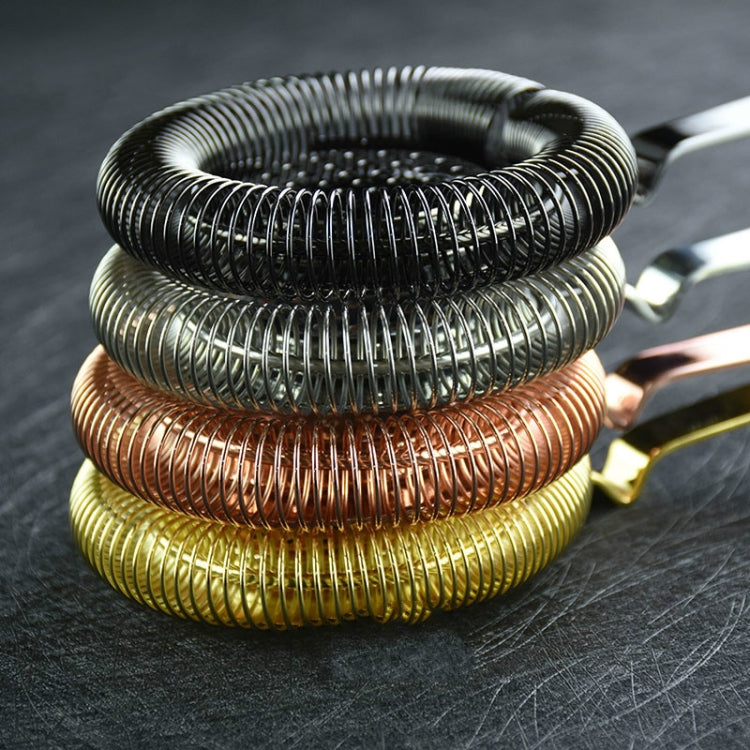 Stainless Steel Bartender Ice Filter Ice Trap Cocktail Strainer, Stainless Steel, Rose Gold, Gold, Black