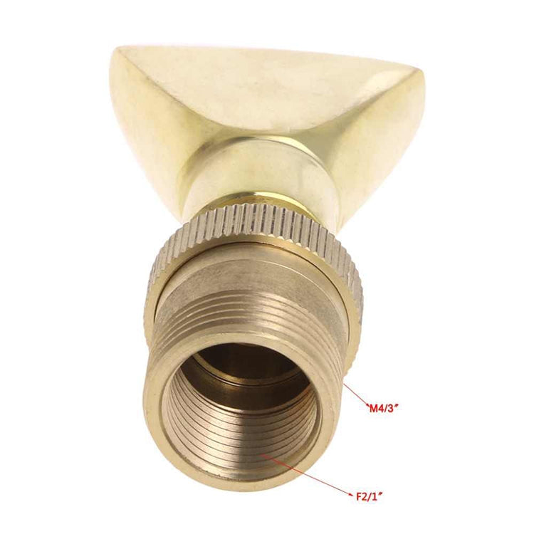 Water View Rockery Fountain All Copper Stainless Steel Adjustable Universal Fan-shaped Flat Nozzle, 6 Point, 1寸, 1.5寸, 2寸