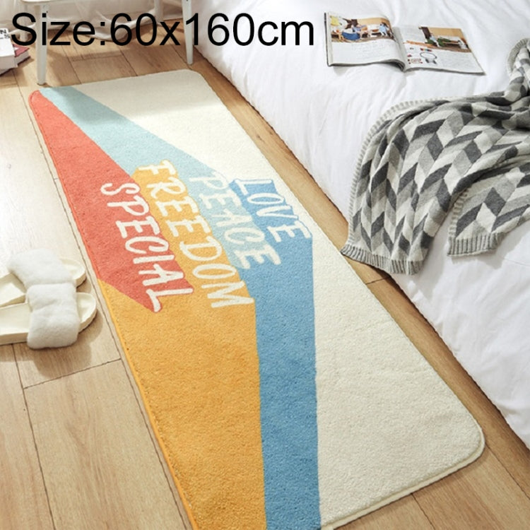 Home Bedroom Carpet Strip Room Bedside Lamb Cashmere Non-slip Mat, 40×120 cm, 60×160 cm, 60×180 cm