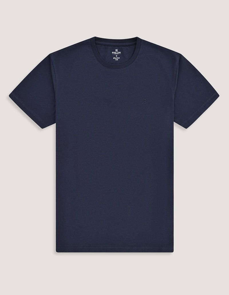 Premium Cotton T-Shirt - Navy