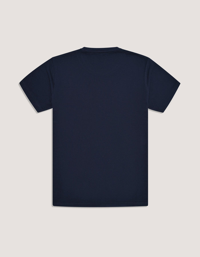 Navy Contrast Stripe T-Shirt